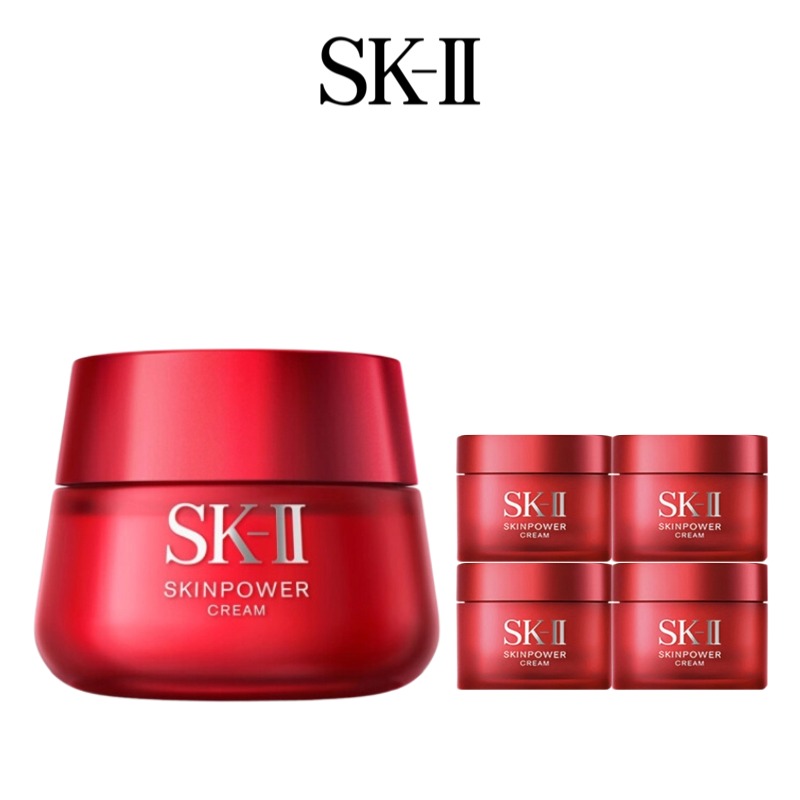 SK-II大红瓶老版面霜80g +大红瓶面霜15ml*4个随机   内地仓发货
