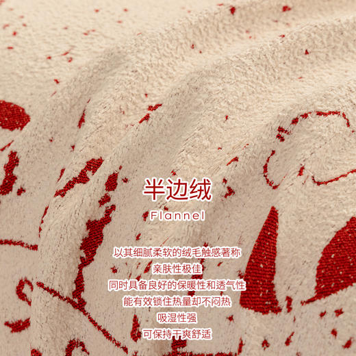 新年喜庆半边绒沙发巾  A-5734 商品图9