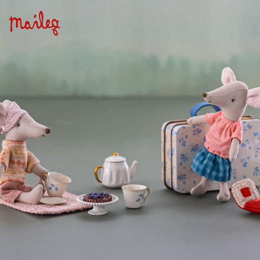 Maileg 娃娃屋套装 客厅与卧室 迷你精致 北欧风创意设计 适合3岁以上 丹麦国宝级玩具品牌 商品图4