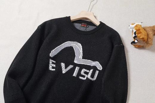 F011302男款海鸥和商标嵌花针织套头宽松毛衣 商品图5