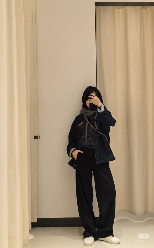 113-2 独家圆正 小禾 马上封侯 章仔 棉弹 小直筒 九分牛仔裤 我穿30码宽松合适 商品图4