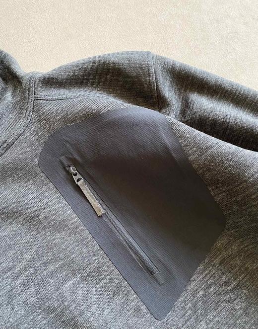 F011313连帽压胶口袋保暖摇粒绒抓绒衣连帽夹克户外保暖卫衣 商品图12