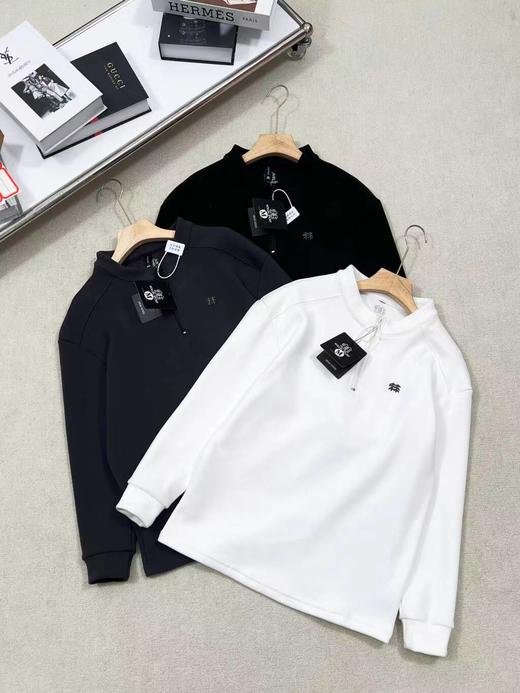 F011355户外休闲加绒加厚半拉链长袖打底衫 商品图0