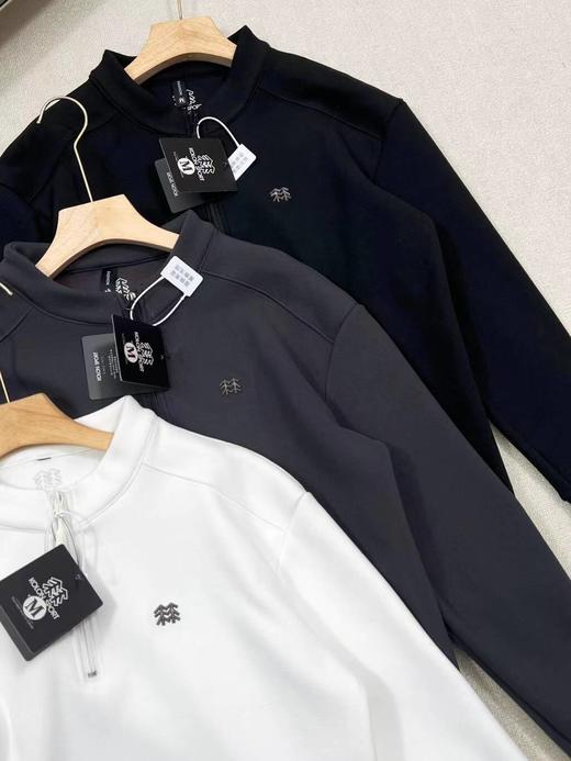 F011355户外休闲加绒加厚半拉链长袖打底衫 商品图2