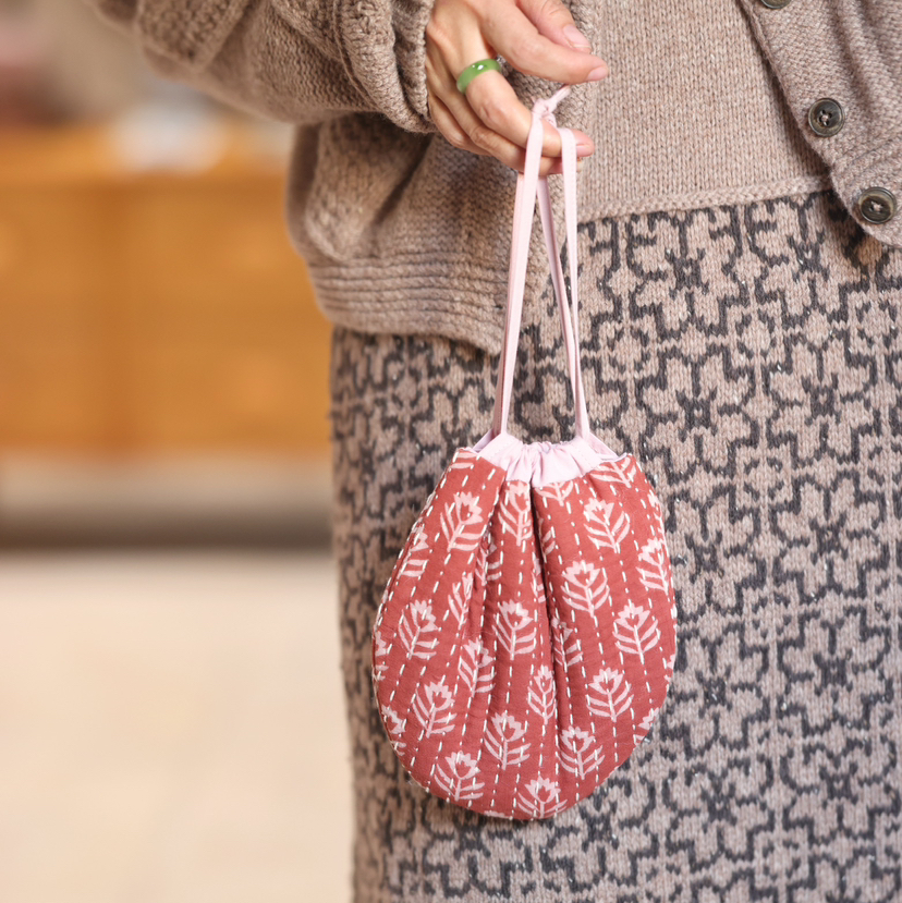 印度棉收纳小号包包