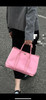 爱马仕 花园 30 粉色 帆布拼皮 手提包 商品缩略图2