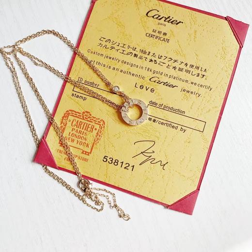 F011381情人节礼物love系列新款带钻双面项链 商品图6