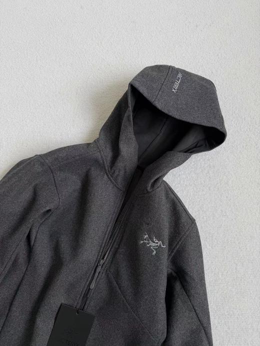 F011314男女刺绣羊毛外套夹克连帽保暖冲锋衣羊绒软壳抓绒上衣 商品图8