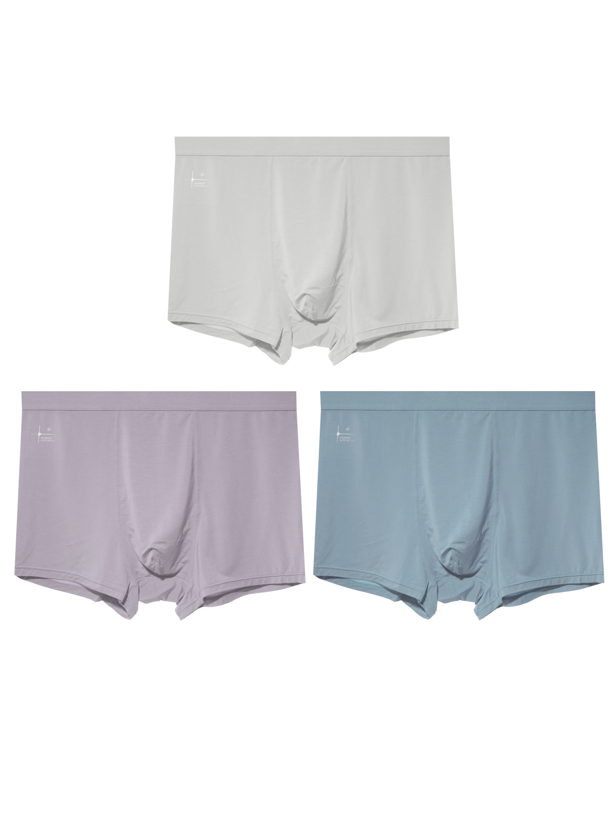 【满3条/6.7折】【秀黛】男精选时尚平角裤男士内裤【1条】W7338001T【门店同款】【内裤非质量问题不退换，介意勿拍】