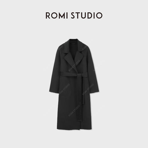 ROMI STUDIO“山羊绒大衣”16微米细腻光泽收腰毛呢外套 RWCWW87286 商品图0