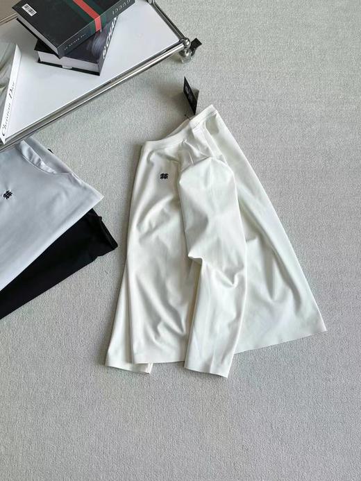 F011357压胶刺绣打底衫加绒长袖圆领体恤打底衫 商品图4