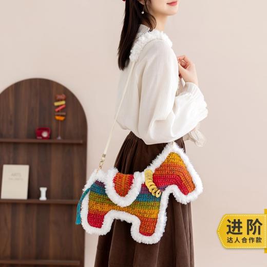 苏苏姐家马上有钱斜挎包手工diy编织钩针毛线团手编2号线材料包 商品图0