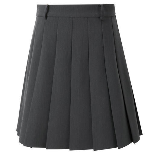 三彩2026春季新款miu系灰色收腰百褶裙半身裙A字短裙小个子M 商品图4