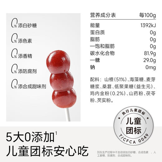 【不二宝贝】山楂鸡内金六物消消™葫芦串（桶装）234g 商品图4