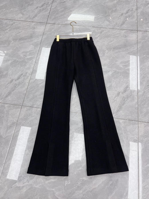 原单新款羊毛加绒微喇前开叉女神裤，上身超显瘦 商品图3