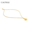 GAONAS   贵气老钱金色平安扣项链11674DGO 商品缩略图3