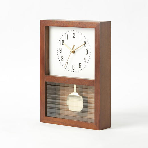 客厅桌面现代简约家用床头座钟实木摆钟 德拉姆 商品图1