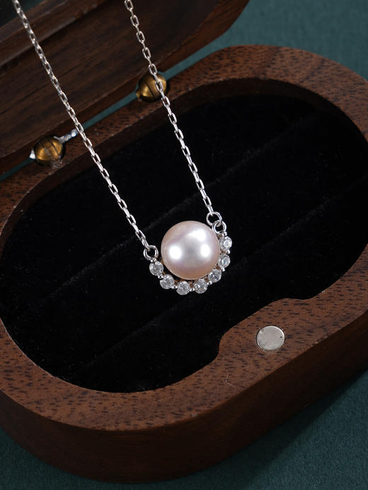 子佩集【月来月美】银S925珍珠惜王妃套链【HJYTL002】8mm珠半环2601 商品图4