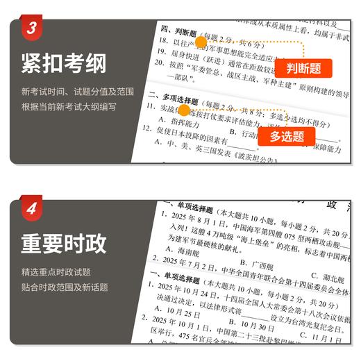 【考军士/警士】2026版崔爱功《军考模拟试题》解放军和武警（士官版） 商品图2
