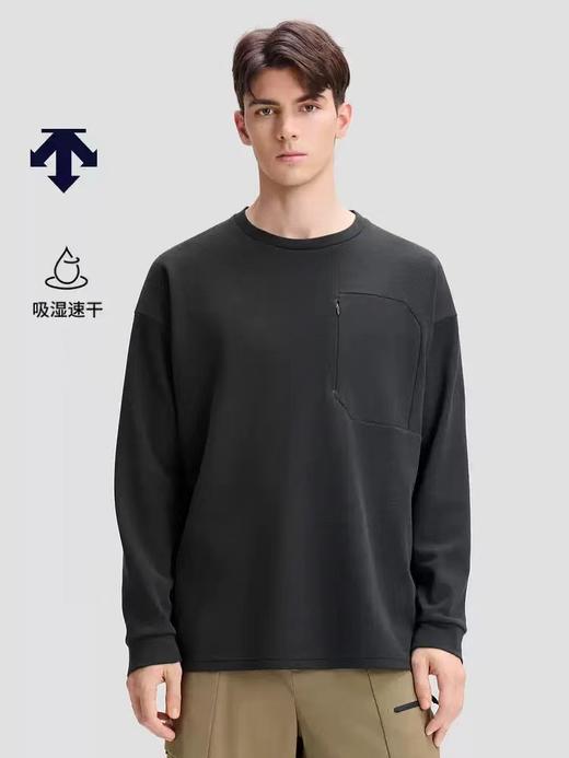 F011395新款BLEU系列都市骑行男女同款长袖针织衫 商品图4