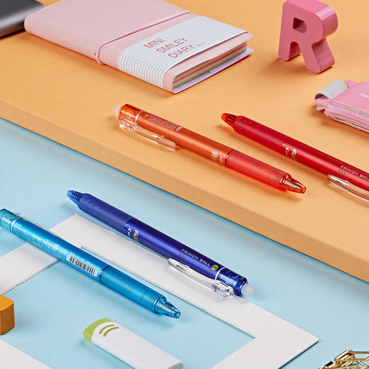 日本PILOT百乐进口可擦笔3-5年级小学生用23EF彩色水笔按动中性笔 商品图3