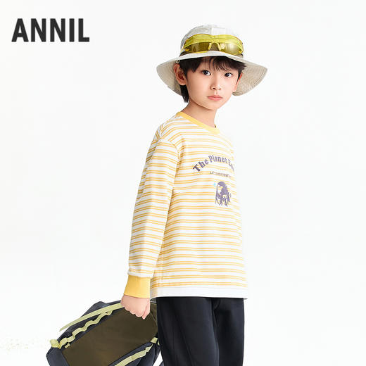 【实体店同款】男童圆领长袖针织衫春季新款安奈儿童装AB611024 商品图1