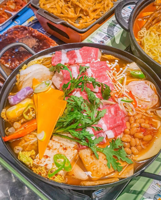 【客唻美韩式部队火锅】冬日暖胃优选，优选进口食材，5分钟速成韩式美味，配齐拉面/年糕/蟹棒辣白菜/肉枣肠，拆箱即煮 商品图3