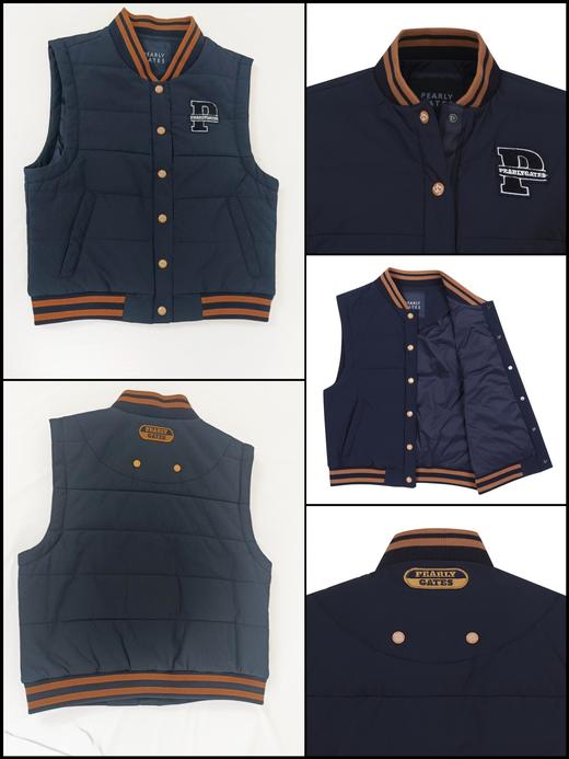 PG家新款女士夹棉保暖夹克背心来啦！秋冬爆款🔥背心❗️非常old school时髦的款式，无论高矮胖瘦，都毫无违和， 真的有点意思🤔！经典主色➕复古味浓郁的撞色辅料搭配， pg你真的太会了 ！ 商品图4