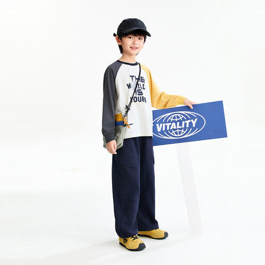 【实体店同款】男童圆领长袖针织衫春季新款安奈儿童装AB611022 商品图3