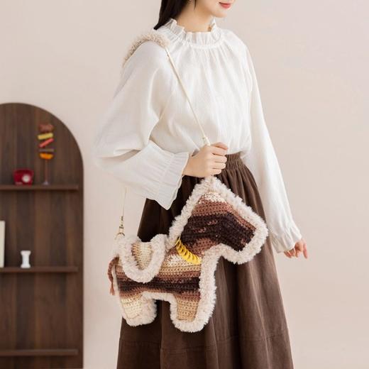 苏苏姐家马上有钱斜挎包手工diy编织钩针毛线团手编2号线材料包 商品图2