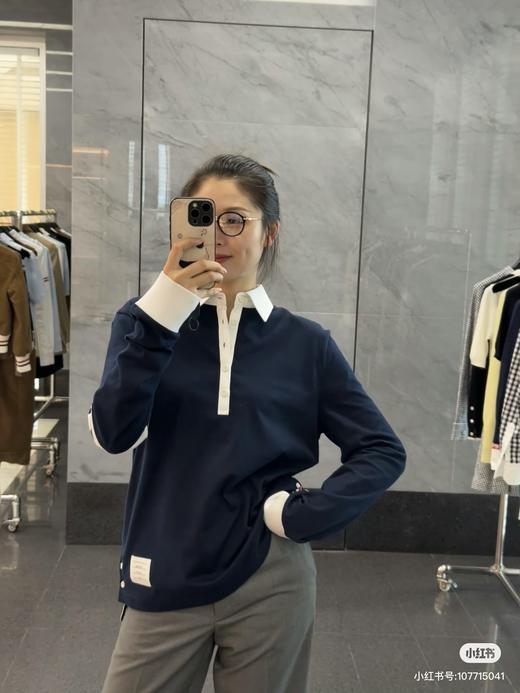 Thom Browne 最新款 撞色POLO衫(MM) 商品图1