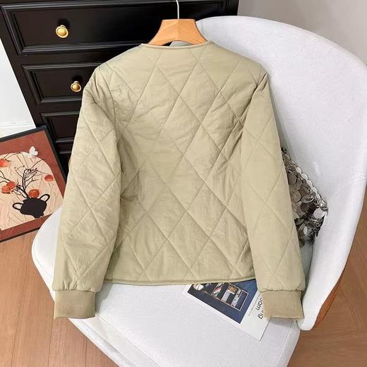 F011326时尚短款袖口罗纹羽绒棉服轻薄小棉服外套 商品图7