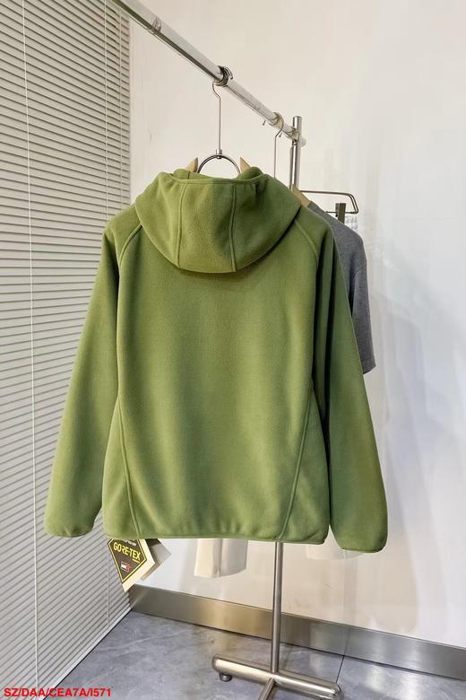 F011373户外男士立领抓绒衣加绒摇粒绒外套宽松开衫 商品图12