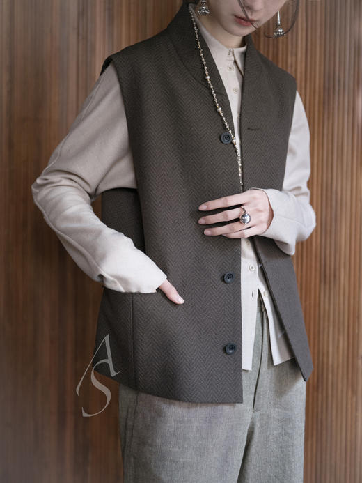 Jai 月桂绿瓦伦西亚羊毛亚麻长裤 商品图8