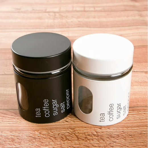 储存罐储物罐茶叶罐咖啡豆铁皮玻璃罐STM 商品图8