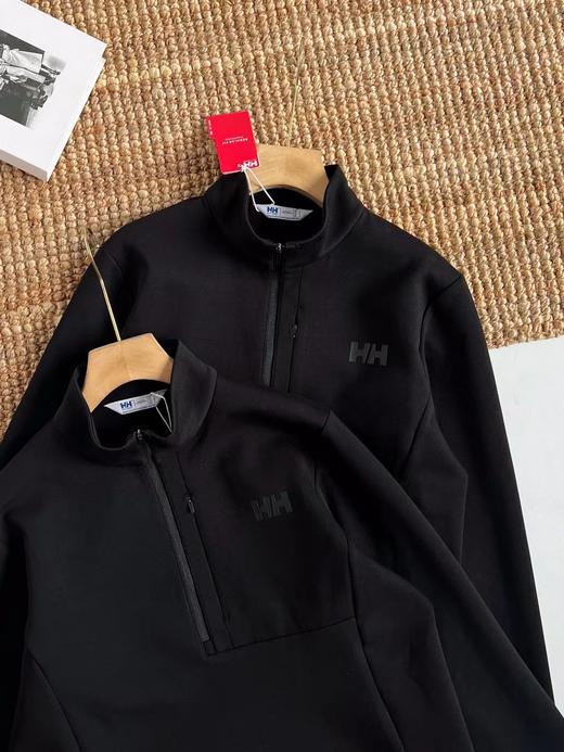 F011397春秋款轻户外日常休闲百搭款半高领半拉链长袖T恤 商品图1