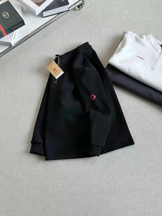 F011356户外双面绒休闲加绒加厚半拉链长袖打底衫 商品图5