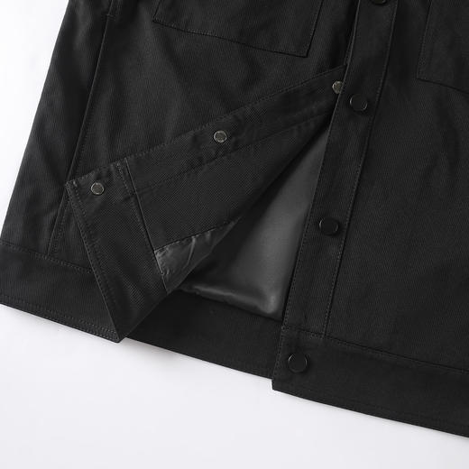 gxgjeans 男装2025秋款纯色百搭商务休闲夹克外套按扣翻领时尚潮流男上衣K&C 商品图6