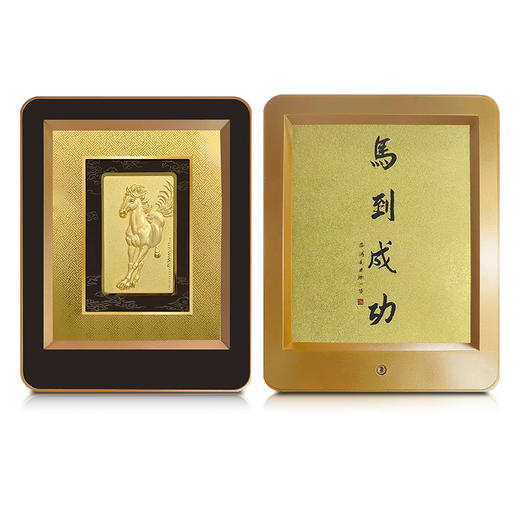 （现货，热卖中）马年高端送礼 财神关公 / 马到成功足金金雕摆件 非遗工艺权威背书 商务送礼收藏摆件 商品图6