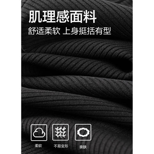 gxgjeans 男装25春款设计感拉链半开襟卫衣纯色休闲百搭套头男士打底衫上衣K&C 商品图6