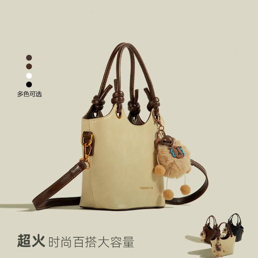 【经典复古❗️通勤腋下包】限时送公仔挂件，简约大容量通勤包，空间宽敞非常能装，2026新款托特包百搭单肩包油蜡皮韩QQ 商品图3