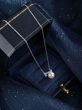 子佩集【素简时光】银S925珍珠惜王妃套链【HJYTL003】8mm珠一字2601