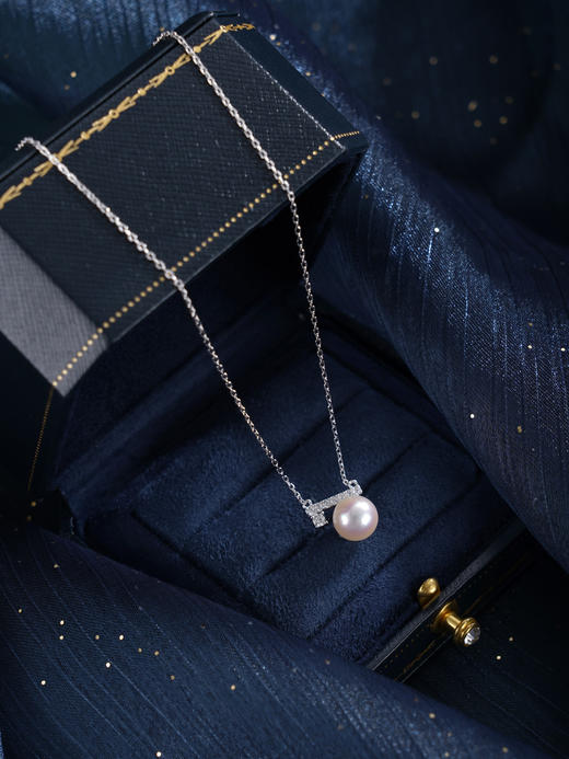 子佩集【素简时光】银S925珍珠惜王妃套链【HJYTL003】8mm珠一字2601 商品图0