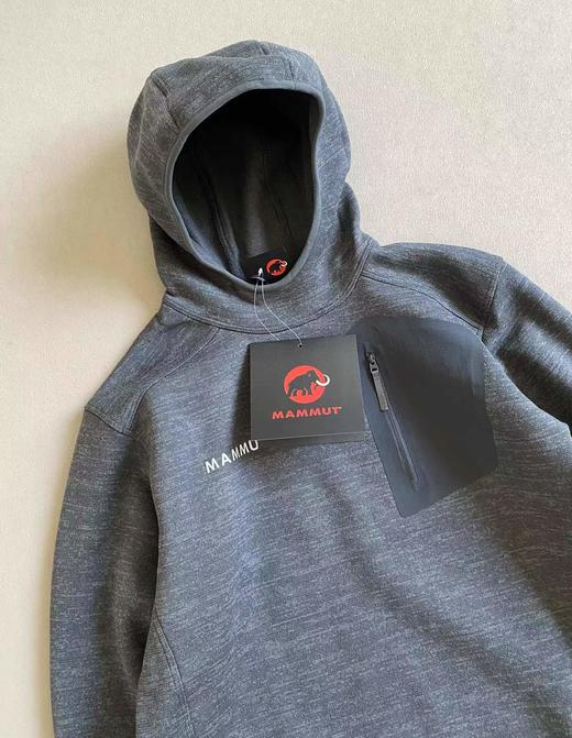 F011313连帽压胶口袋保暖摇粒绒抓绒衣连帽夹克户外保暖卫衣 商品图9