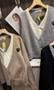 F011393温柔撞色假两件内搭设计V领针织开衫女款 商品缩略图2