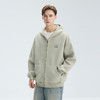 gxgjeans 男装男士开衫连帽卫衣25秋款简约时尚百搭宽松拉链校园通勤外套男K&C 商品缩略图2
