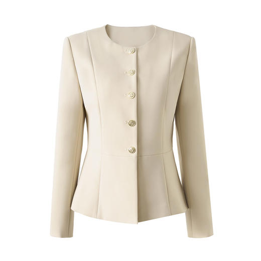 「高货wl」全新升级【铂金会员330/天猫439/差价109】(95510)洛诗琳气质单排扣减龄外套2026春季新款通勤收腰西装外套 商品图4