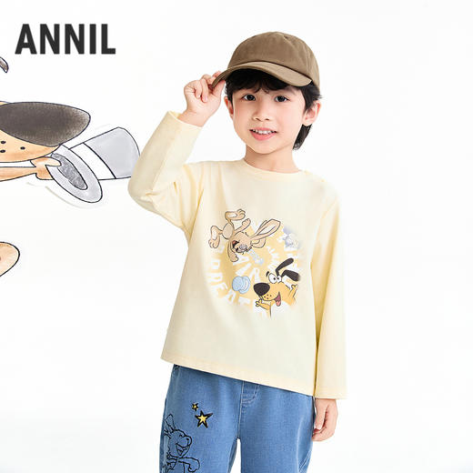 【实体店同款】男童圆领长袖针织衫春季新款安奈儿童装XB611069 商品图2