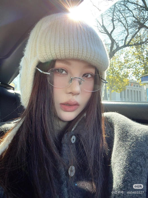 超轻纯钛无框复古圆形时尚太阳镜 光学眼镜 商品图3