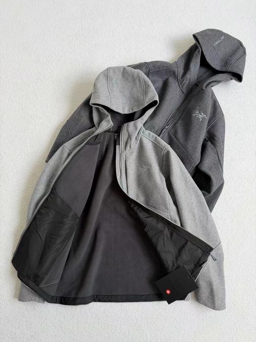 F011314男女刺绣羊毛外套夹克连帽保暖冲锋衣羊绒软壳抓绒上衣 商品图1